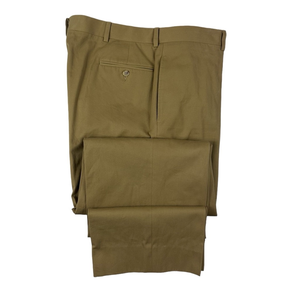 Polo Ralph Lauren X Corneliani Brown Cotton Chino Pant Mens 40X32 Italy